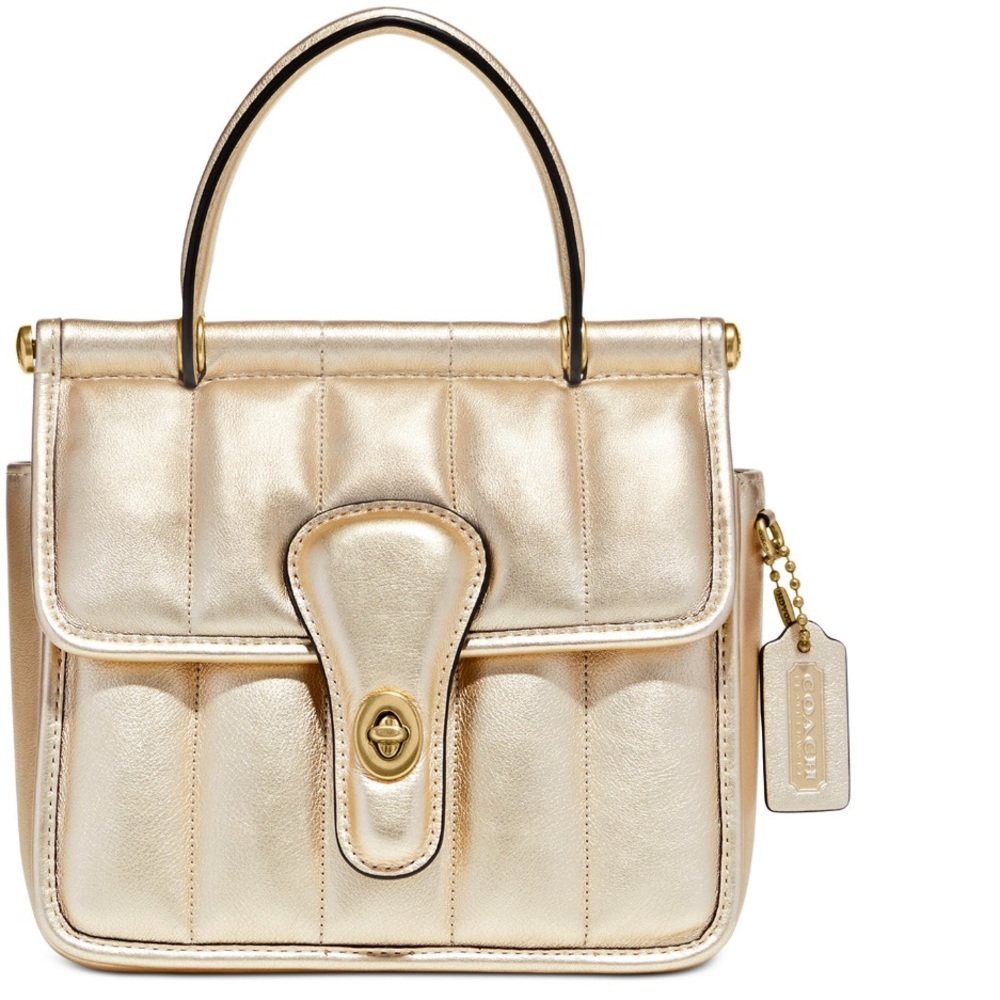 COACH | Metallic Top Handle Bag